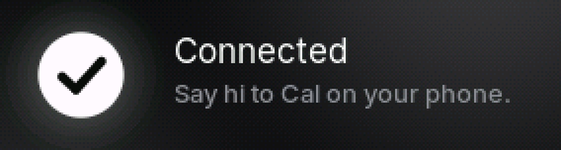 The calculator screen: The code melts into a check