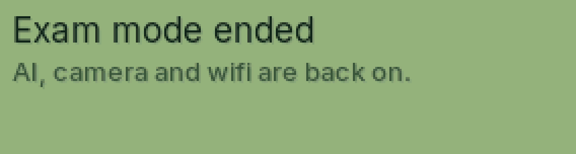 The calculator screen: To end it, press = three times